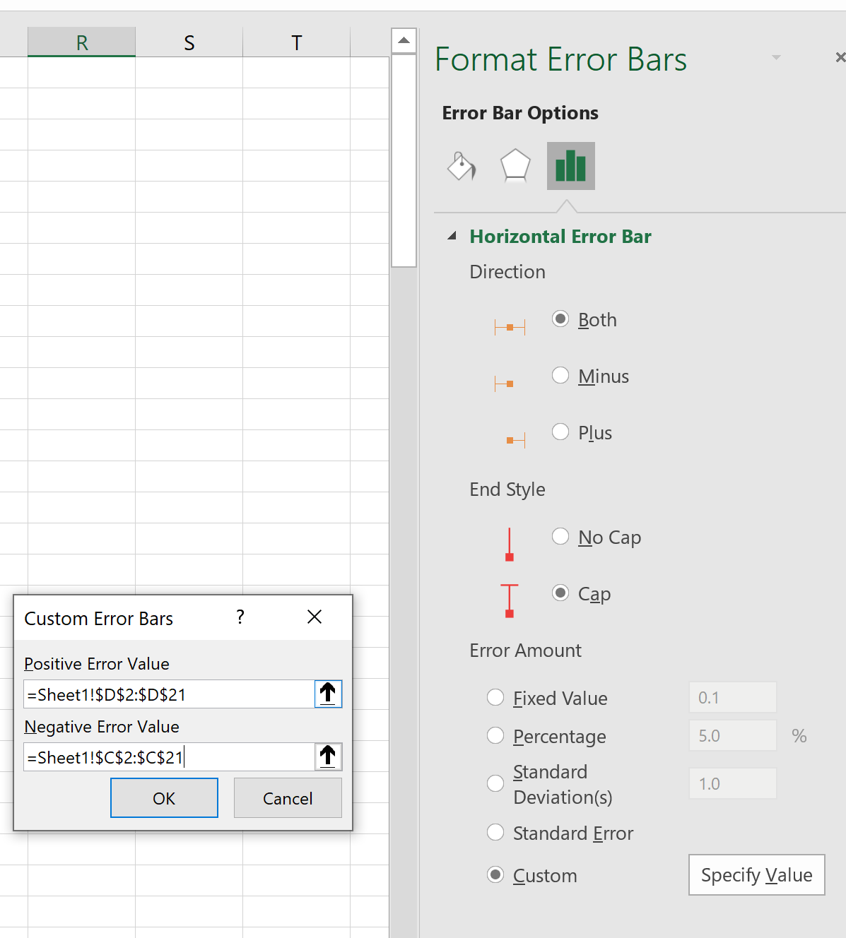 Cómo crear un diagrama de bosque en Excel