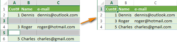 3 formas de eliminar filas en blanco en Excel 3 formas de eliminar filas en blanco en Excel