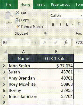 Agregar el signo de dólar en Excel (varias formas)