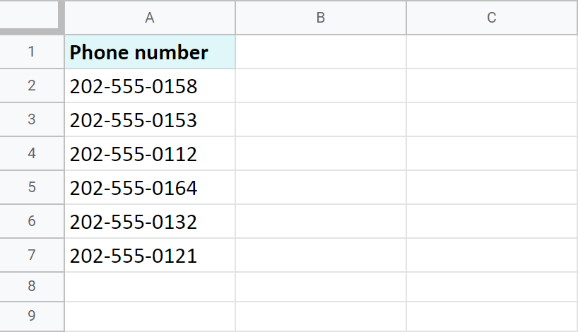 Agregue el mismo texto en Google Sheets en una determinada posición de varias celdas a la vez