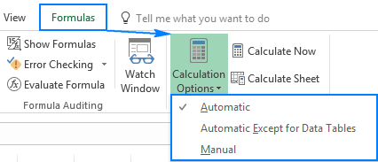 Cálculos de Excel: automáticos, manuales, iterativos.