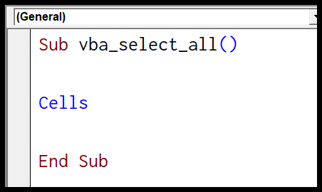 Cómo SELECCIONAR TODAS las celdas de una hoja de trabajo usando un código VBA