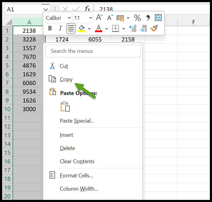 Cómo copiar y pegar una columna en Excel (única + múltiple)
