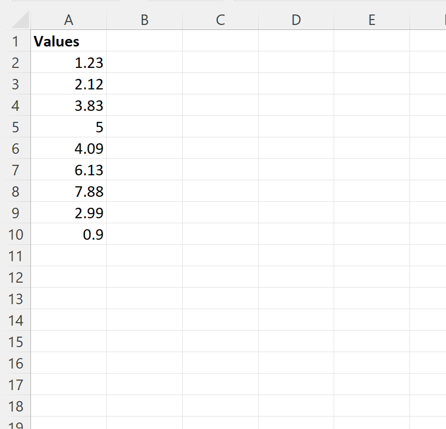 Cómo redondear al 0,25 más cercano en Excel (con ejemplo) Cómo redondear al 0,25 más cercano en Excel (con ejemplo)