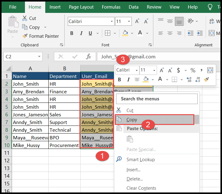 Copiar y pegar valores sin formatear en Excel