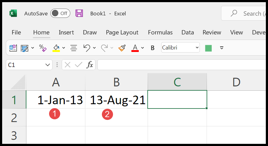 Cuente rápidamente años entre dos fechas