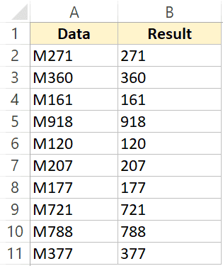 Eliminar el primer carácter de una cadena en Excel (4 formas sencillas)