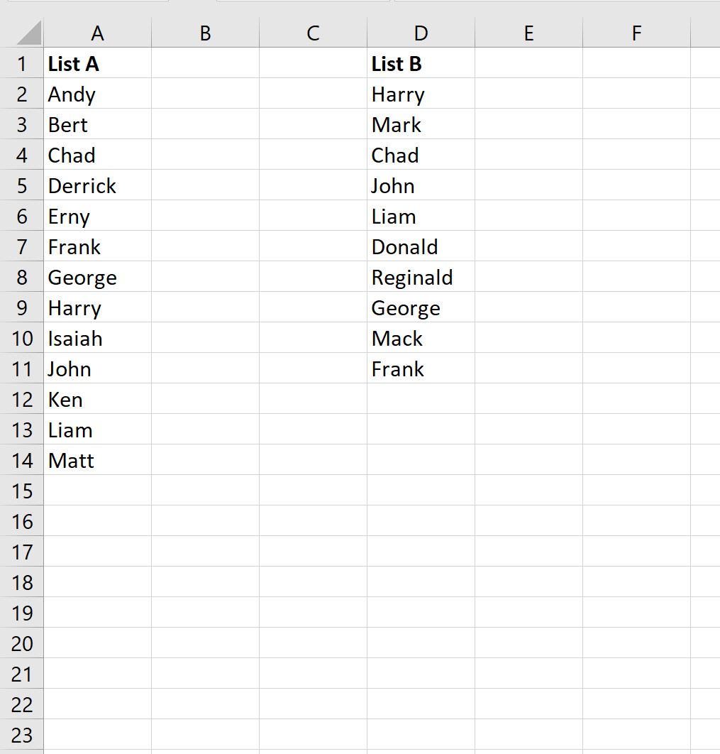 Excel: busque valor en la lista y devuelva Sí o No