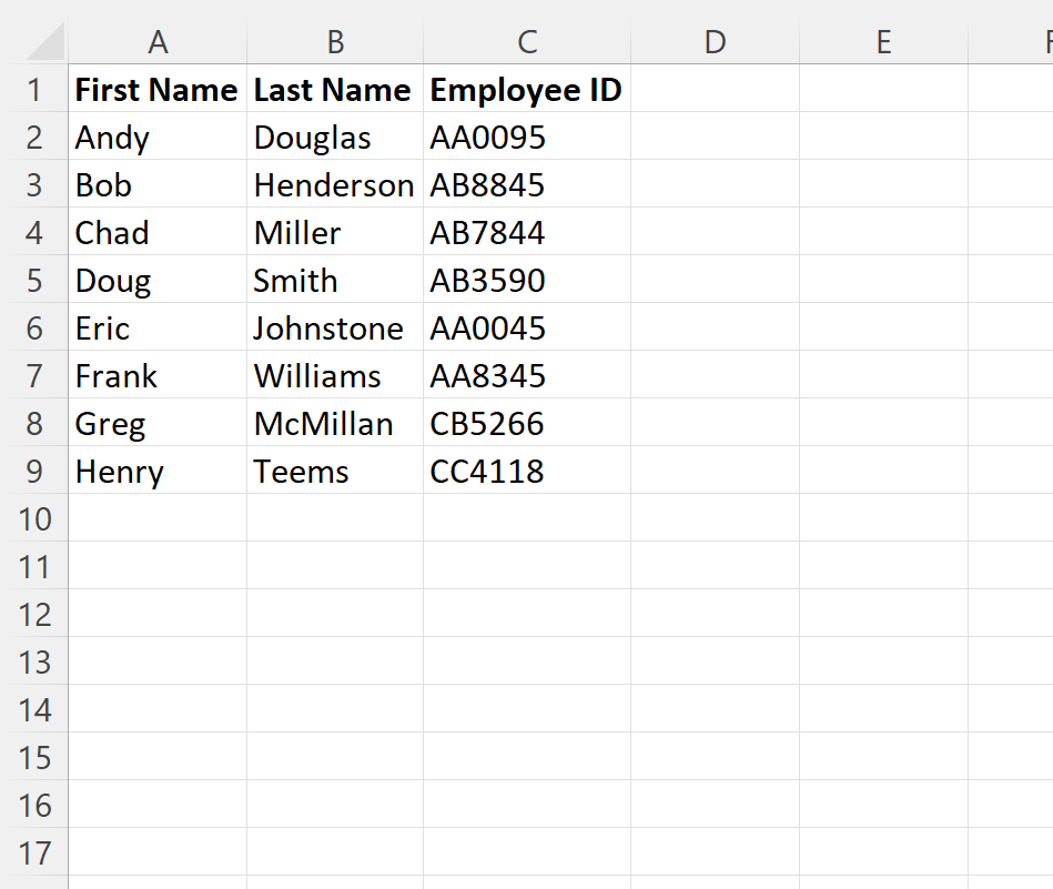 Excel: cómo agregar espacios en blanco en la fórmula