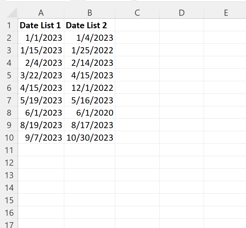 Excel: cómo comprobar si el mes y el año coinciden entre fechas