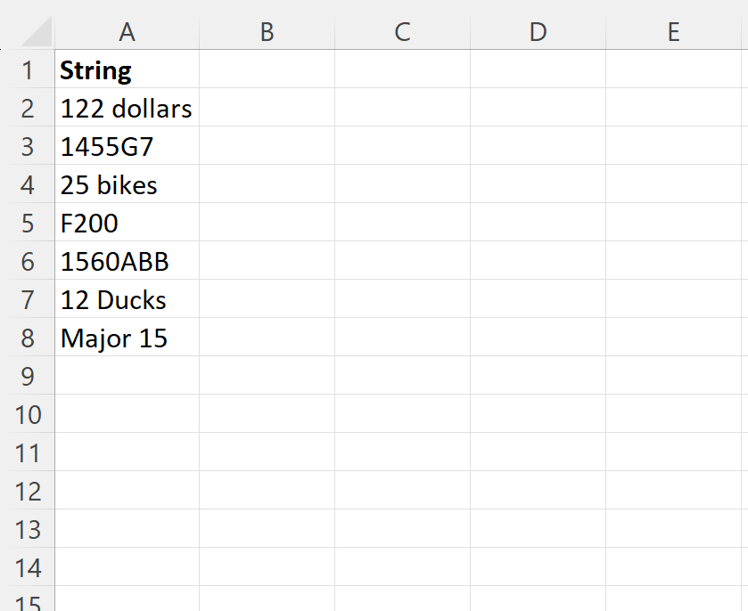 Excel: cómo extraer números de una cadena Excel: cómo extraer números de una cadena