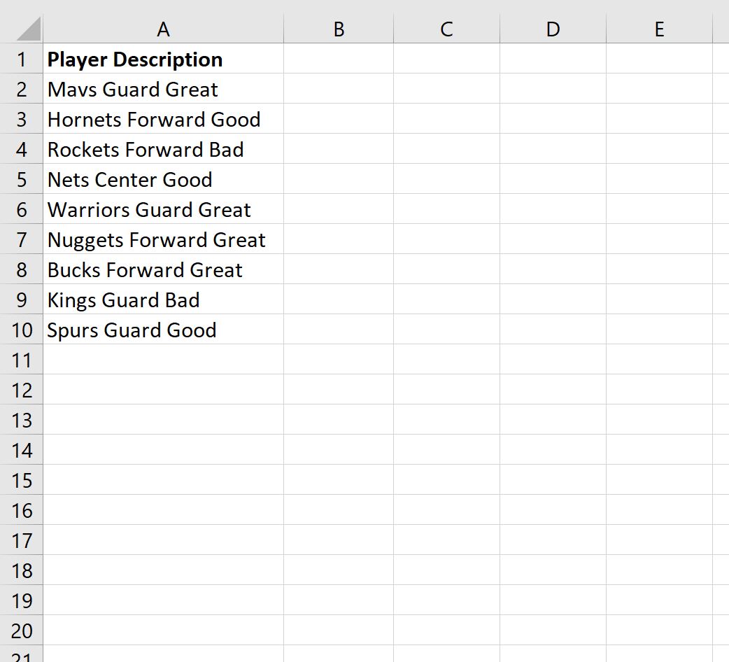 Excel: use IZQUIERDA para extraer texto antes del espacio
