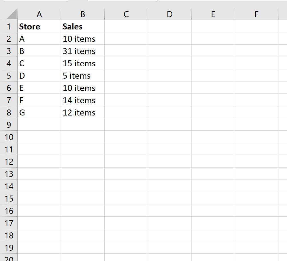 Excel: cómo sumar celdas con texto y números