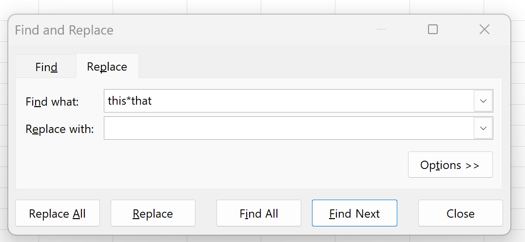 Excel: cómo utilizar Buscar y reemplazar con comodines