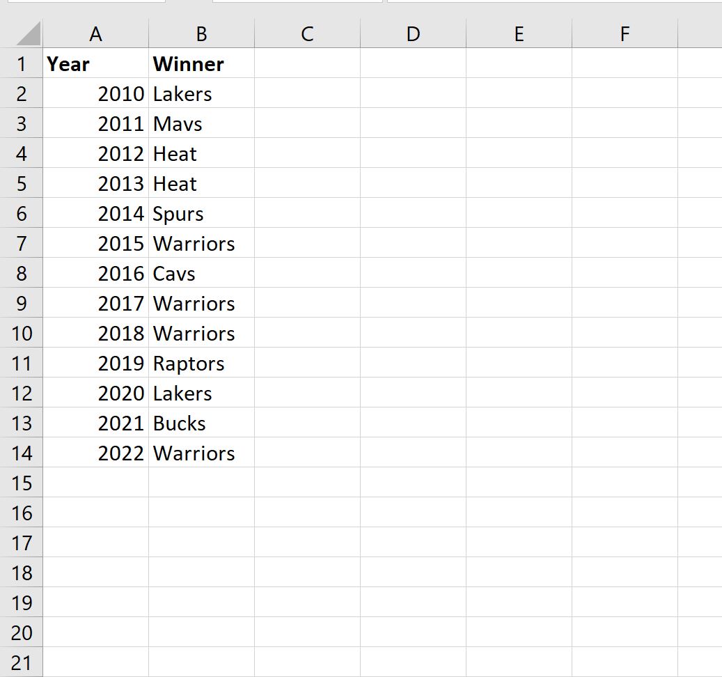 Excel: devolver múltiples valores según un único criterio