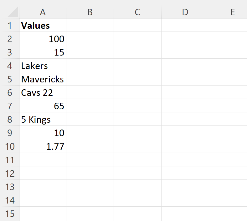 Excel: si la celda contiene un número, entonces devuelve el valor