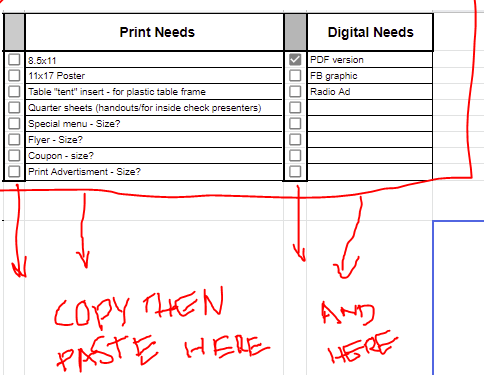 ¿Cómo puedo pegar una selección de varias filas de texto y pegar...