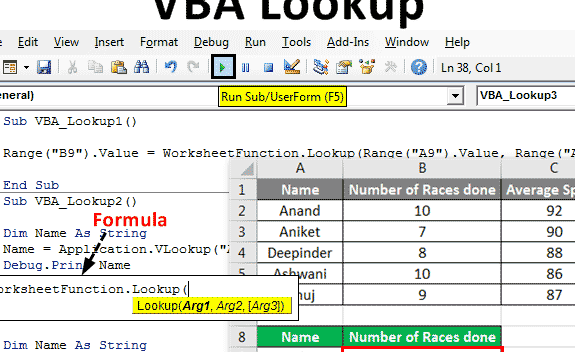 Búsqueda de VBA de un valor en una matriz Búsqueda de VBA |