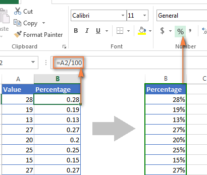 Cómo mostrar porcentaje en Excel