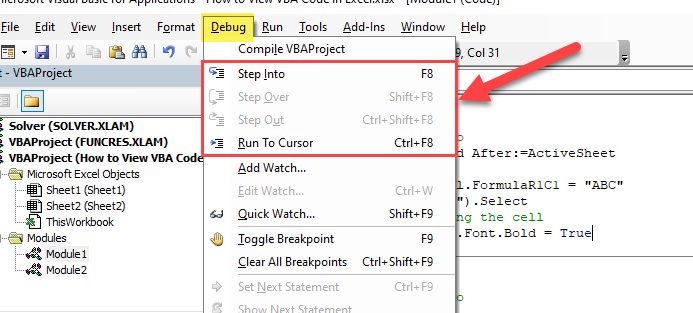 Escriba su primera macro VBA en Excel |