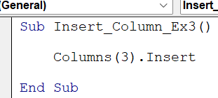 VBA Insertar columnas en Excel: ejemplos, ¿cómo insertar columnas?