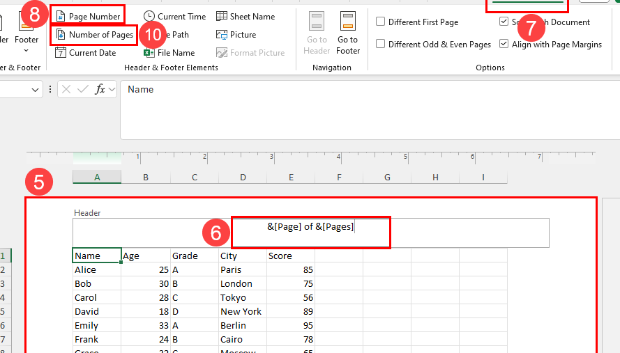 6 formas de agregar números de página en Microsoft Excel |