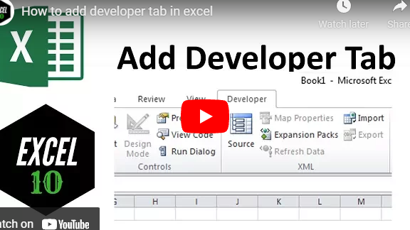 Tutorial de MS Excel: cómo agregar una pestaña de desarrollador en Excel