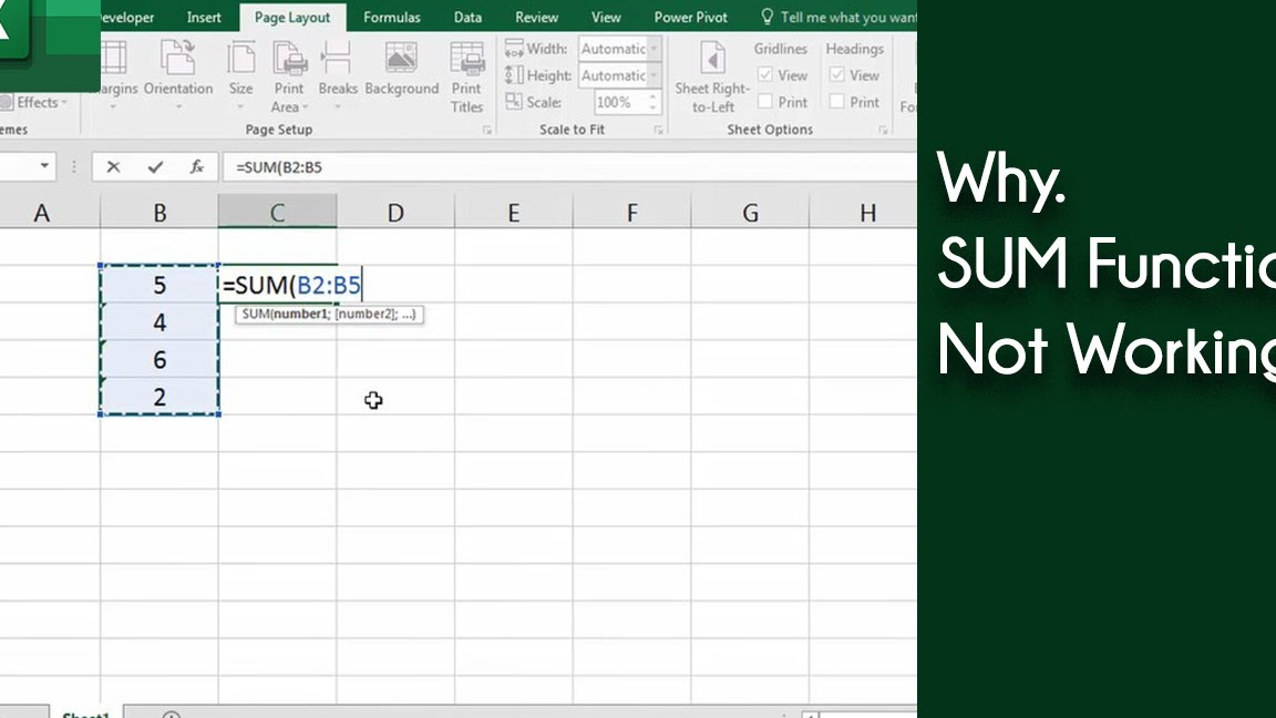 Cómo arreglar la suma de Excel que no funciona |