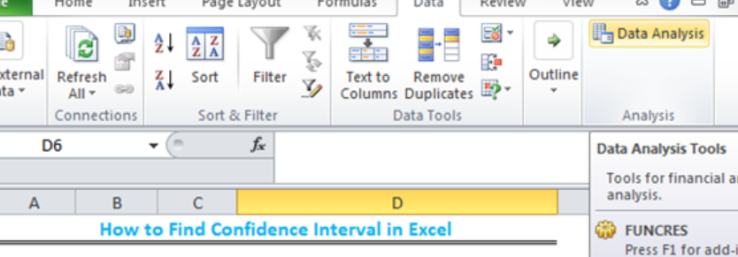 Cómo encontrar el intervalo de confianza en Excel |