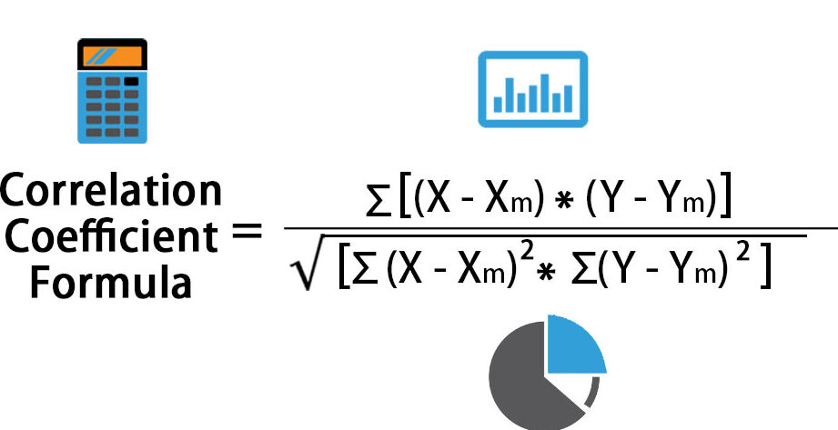Cómo calcular la correlación móvil en Excel Fórmula del coeficiente de correlación |