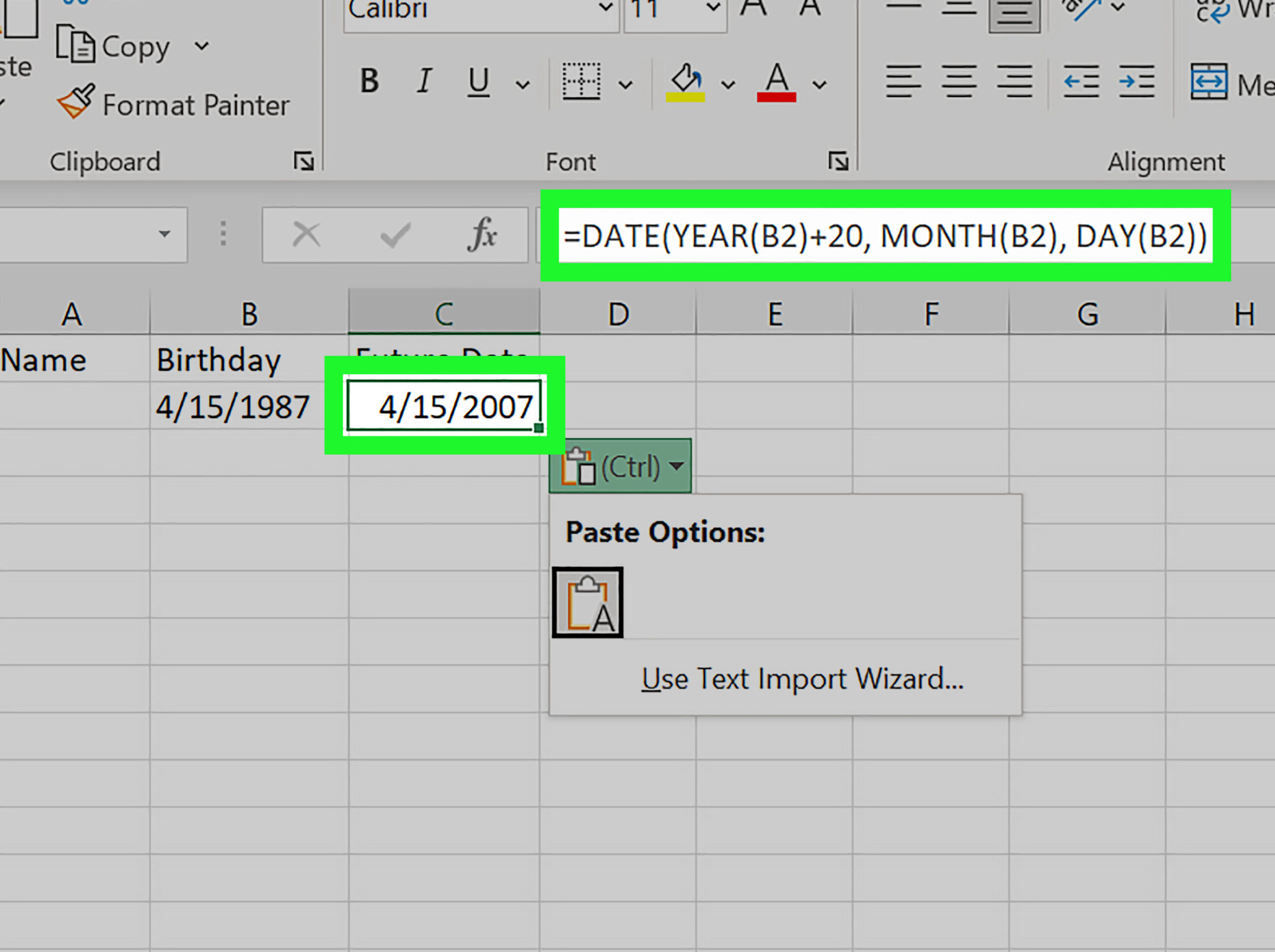 Cómo calcular la edad en Microsoft Excel usando un cumpleaños