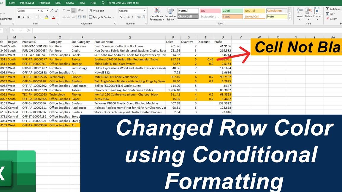 Cómo cambiar el color de fondo en Excel según el valor de la celda Cambiar el color de toda la fila cuando una celda está en blanco o no en blanco |