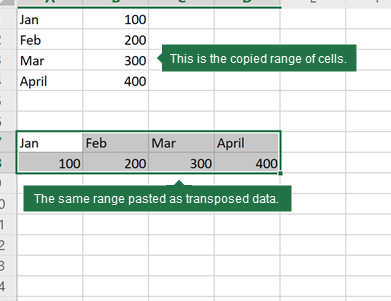Transponer (rotar) datos de filas a columnas o viceversa...
