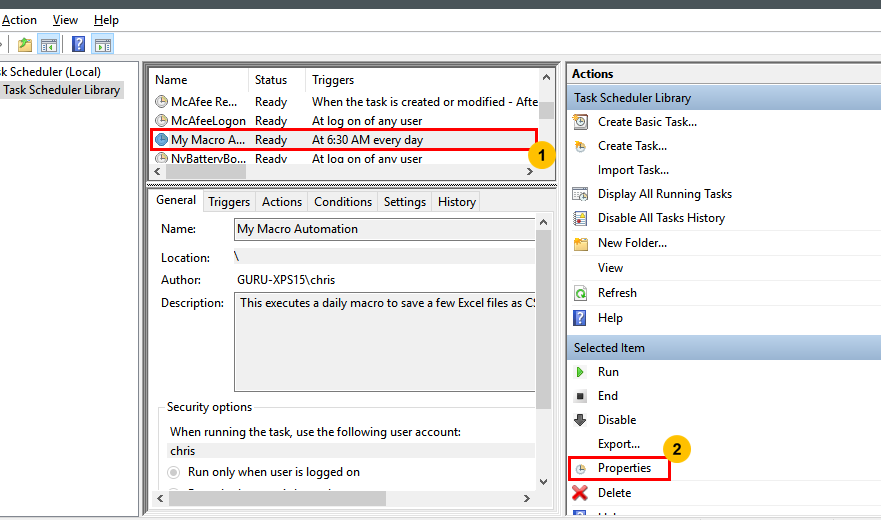 Cómo ejecutar automáticamente macros de Excel VBA diariamente