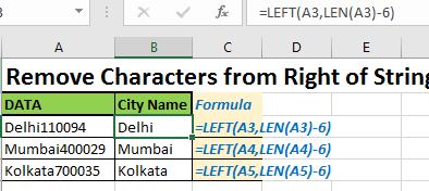 Cómo eliminar caracteres de la derecha en Excel - Consejos de Excel