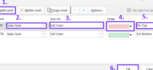 Cómo filtrar por color en Excel - Ajelix