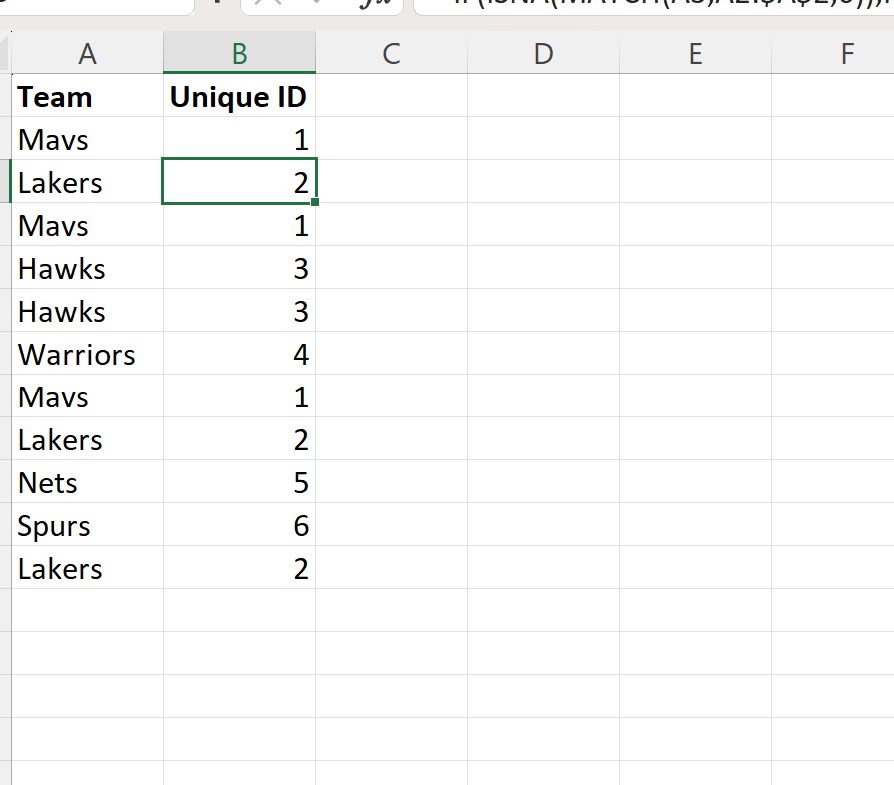 Cómo generar identificadores únicos en Excel Cómo generar identificadores únicos en Excel