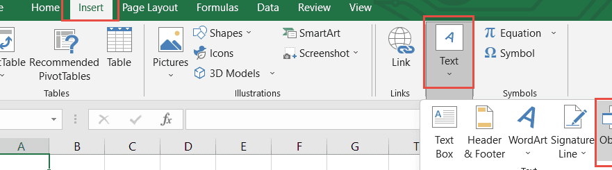 Cómo incrustar un archivo en Excel