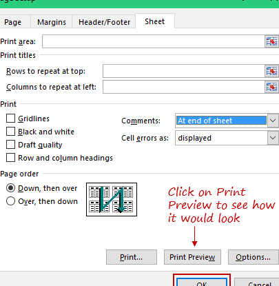 Cómo imprimir comentarios en Excel » Trump Excel