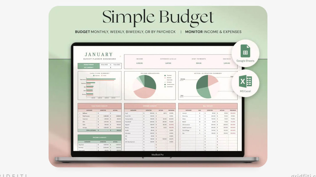 60 plantillas estéticas de Google Sheets (salud, productividad y más)