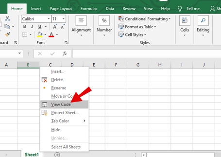 Cómo mostrar una pestaña en Excel