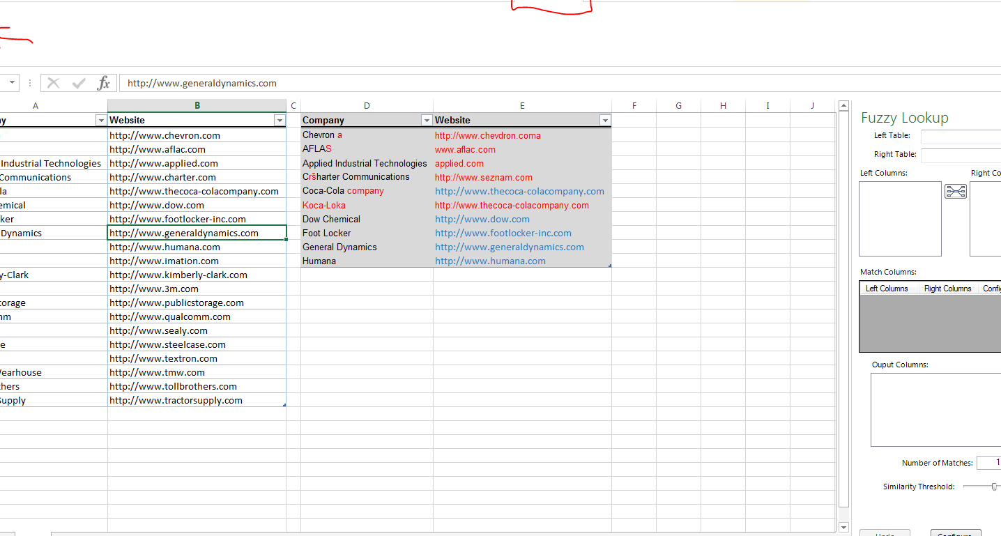 Guía de búsqueda aproximada de Excel: comparación de 2 listas con un ejemplo |