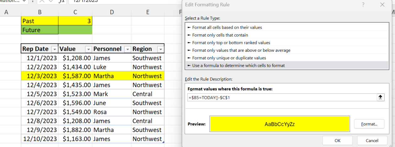 Cómo utilizar la función HOY() para resaltar fechas en Excel