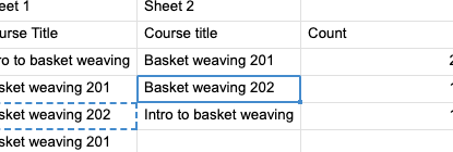 Cuente el número de apariciones de cadenas de texto — Comunidad Smartsheet