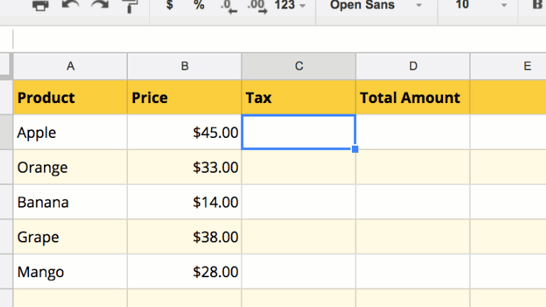 Cómo usar fórmulas en Google Sheets Cómo copiar una fórmula en una columna entera en Google Sheets ...