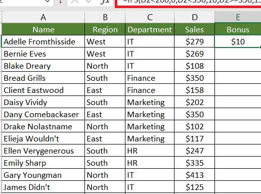5 mejores formas de utilizar la función IF de Excel con múltiples condiciones...