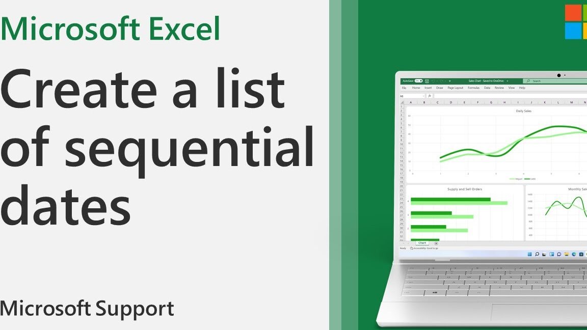 Cómo crear una lista de fechas secuenciales en Excel |