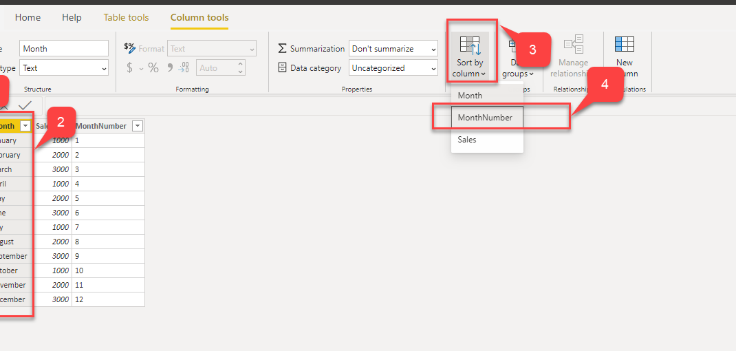 cronológicamente, por mes, clasificación automática Cómo ordenar meses cronológicamente en Power BI |