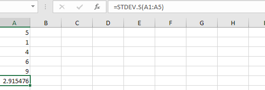 Desviación estándar en Excel (en sencillos pasos)