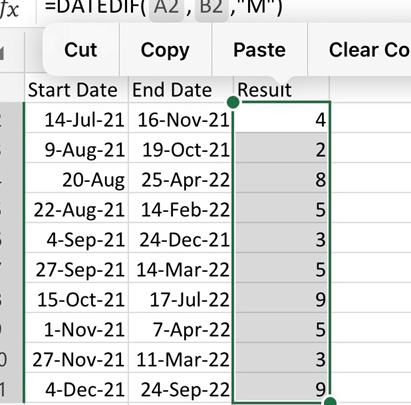 Excel: calcular años y meses entre dos fechas Calcular el número de meses entre dos fechas en Excel